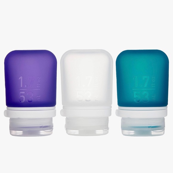 NWT humangear GoToob+ 3-Pack Refillable Silicone Travel Bottle, large 3.4oz - Picture 1 of 5